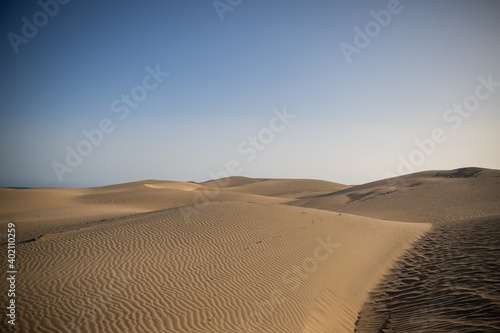 Sand dunes of Maspalomas in Gran Canaria