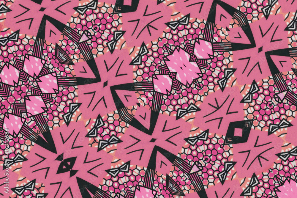 Pink african fabric online