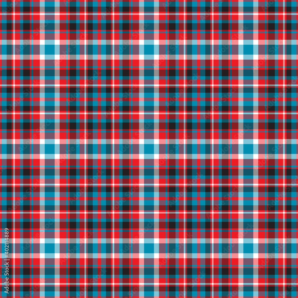 Plaid seamless pattern. Vector background of textile ornament. Flat fabric design. Plaid seamless pattern. Vector background of textile ornament. Flat fabric design.