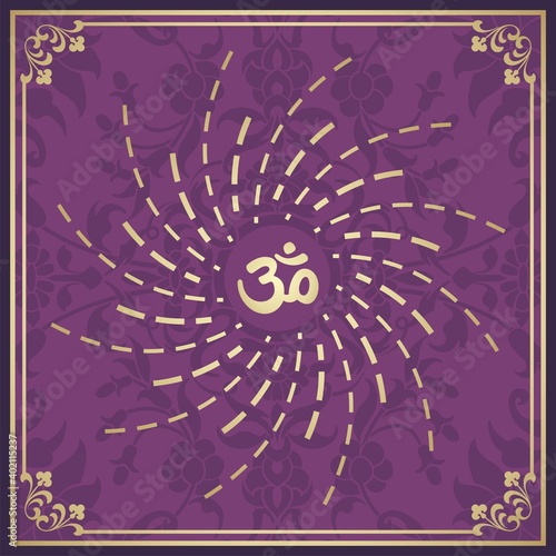 aum syllable , paisley design ,Hinduism , India	