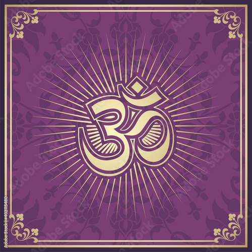 aum syllable , paisley design ,Hinduism , India	