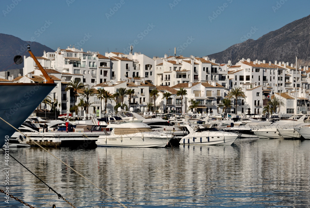 Luxury marina in Puerto Banus, Malaga - Spain  