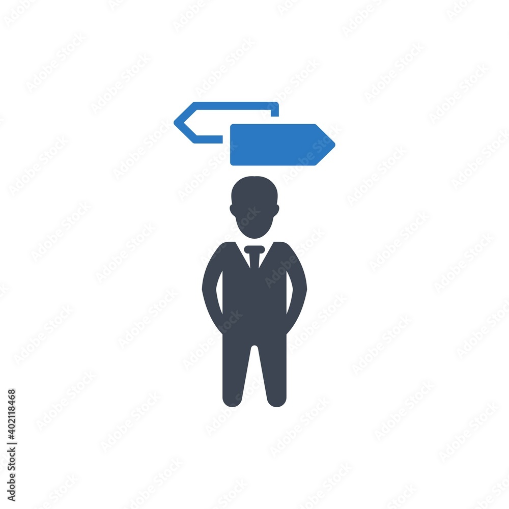 Business decision icon Business decision icon
