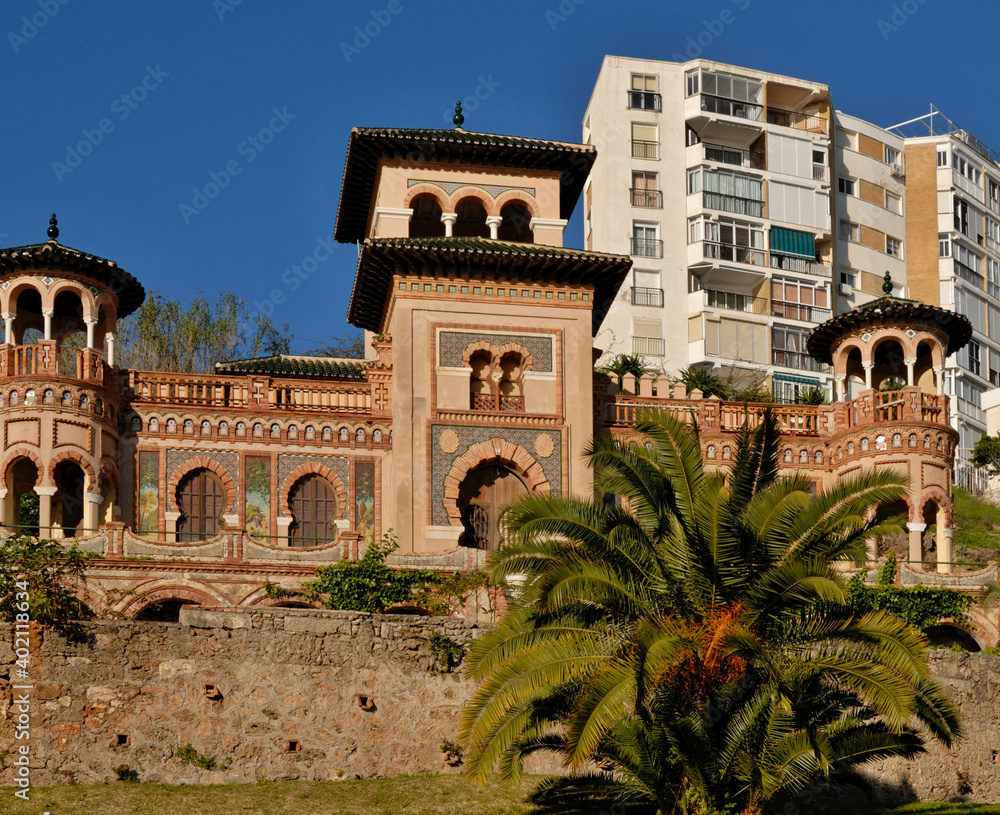 Historic city castle in Torremolinos, Malaga - Spain 