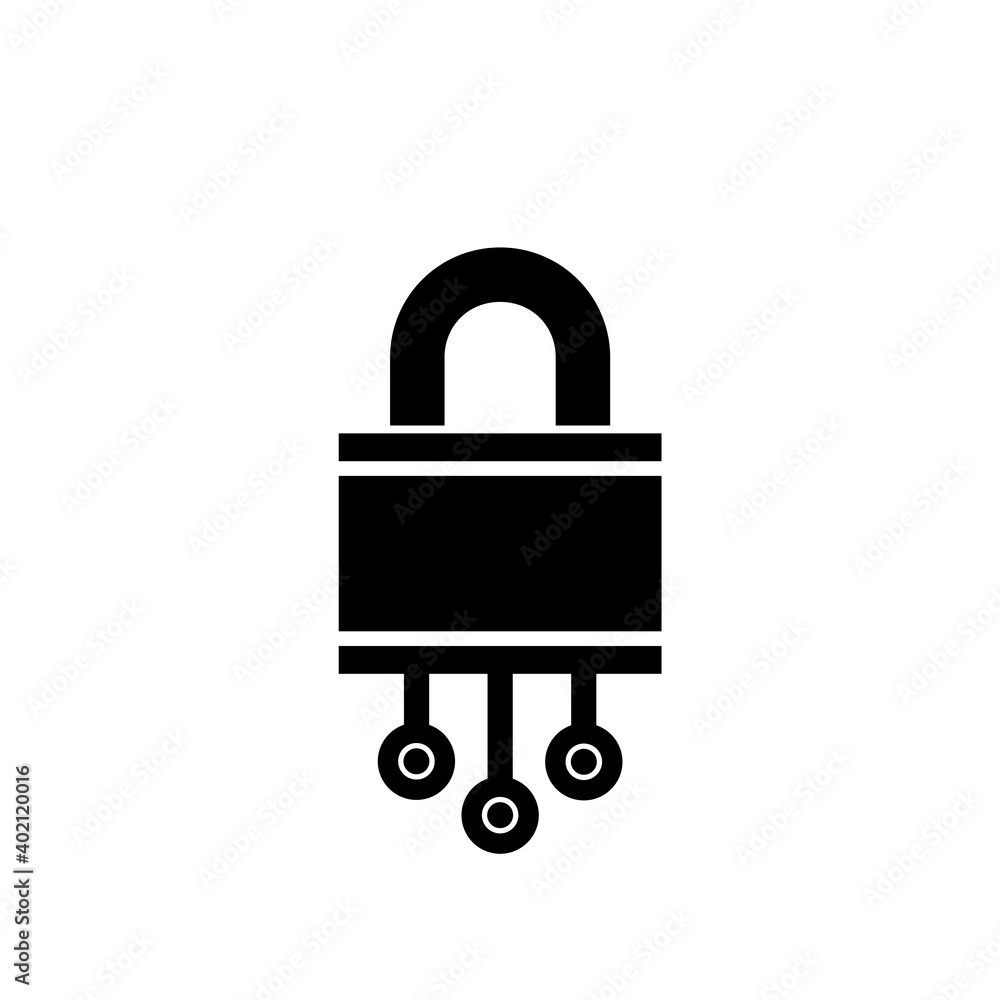 Cyber security icon isolated on white background Cyber security icon isolated on white background