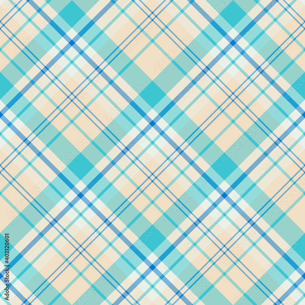 Seamless pattern in creative blue and light yellow colors for plaid, fabric, textile, clothes, tablecloth and other things. Vector image. 2 Seamless pattern in creative blue and light yellow colors for plaid, fabric, textile, clothes, tablecloth and other things. Vector image. 2