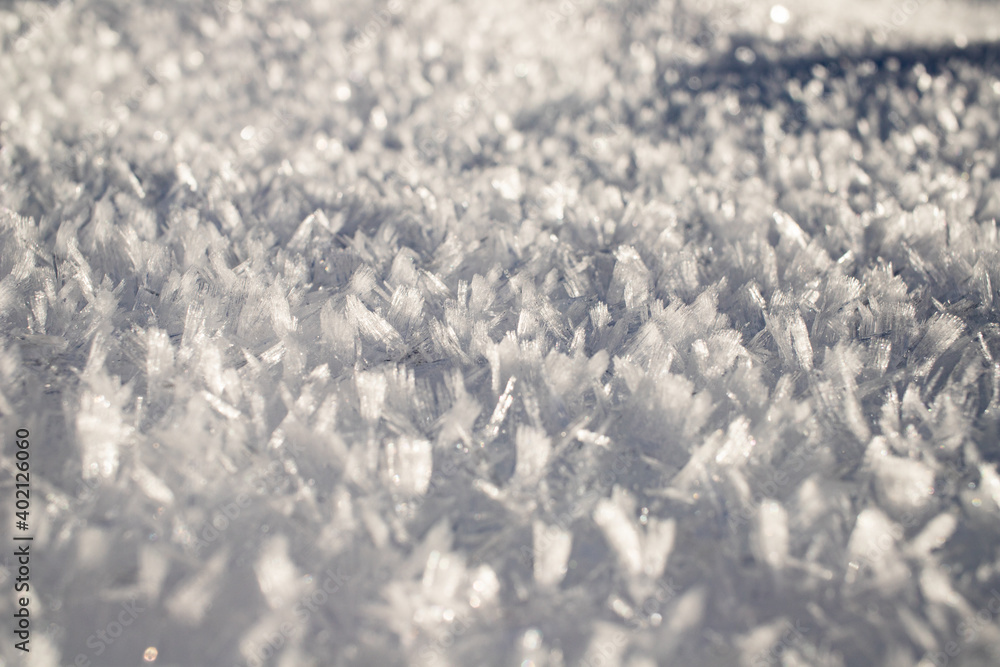 Obraz premium fresh snow winter background banner