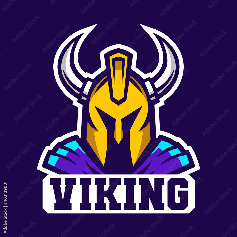 Viking mascot logo design vector illustration. Viking mascot logo design vector illustration.
