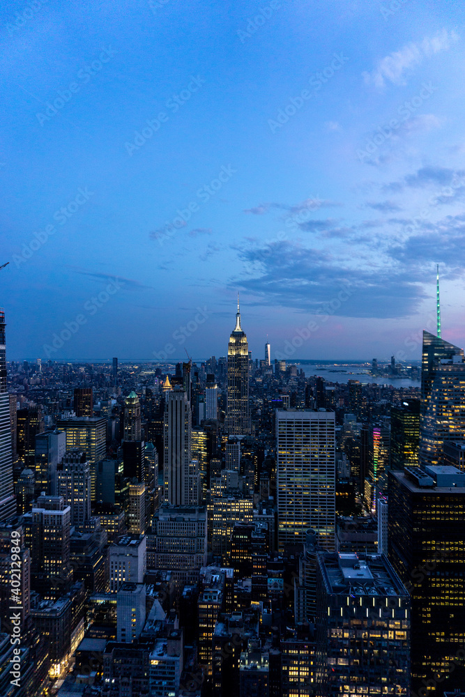 Skyline of New york city is One of the best night view in the world.