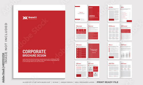 Multipurpose Corporate brochure template, Company profile brochure template design, Minimalist business brochure template,