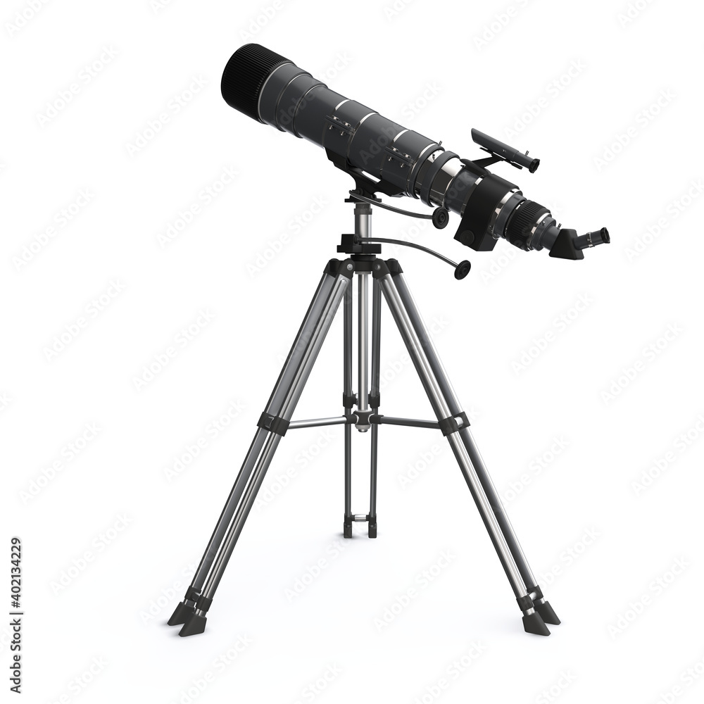 Detailed Telescope on Tripod
Detailed Telescope on Tripod