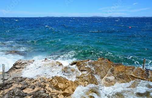 Croatian coast near Tribunj in Croatia,
 Adriatic Sea, photo