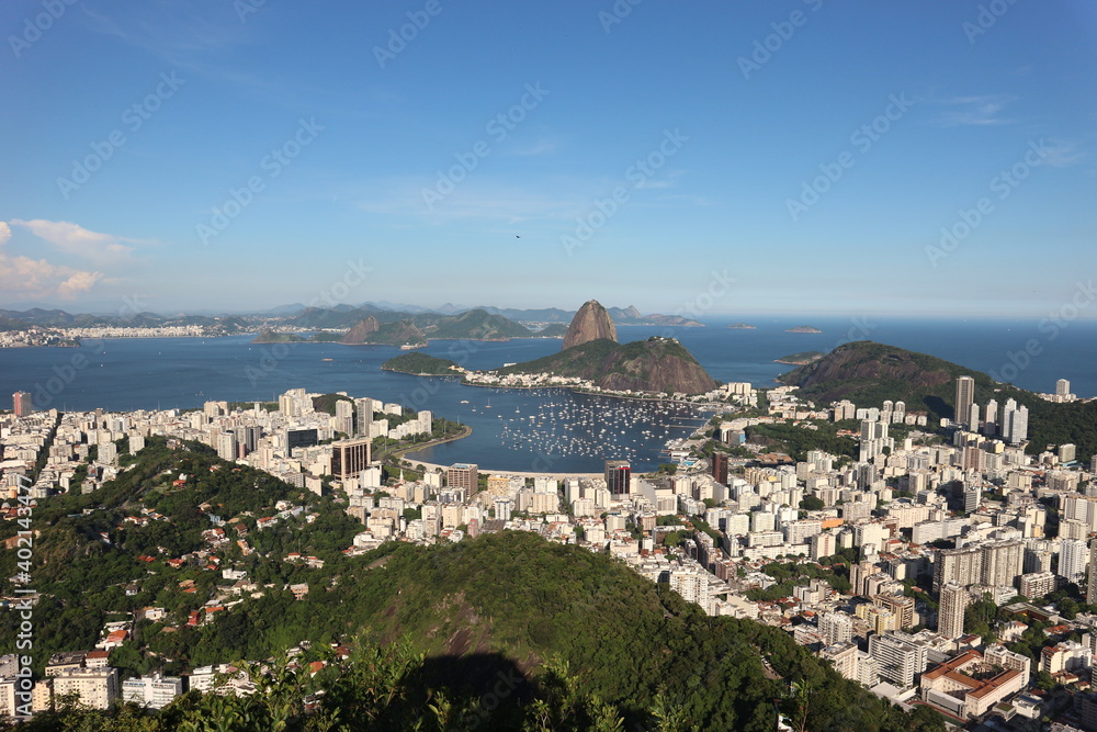 Landscape of Rio de Janeiro in Brazil.