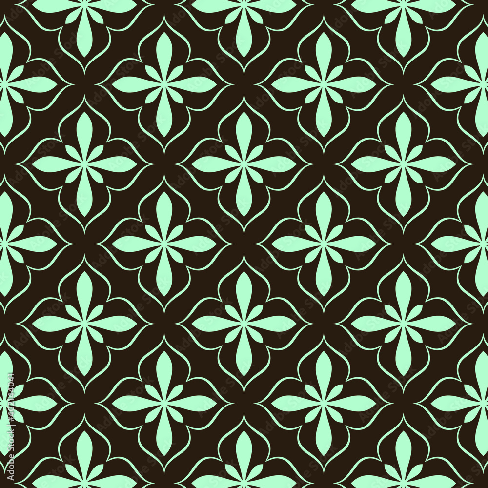 Vector seamless pattern with lettering Happy Easter and mandala shape. Perfect texture for your easter printing and textile design, paper, fabric, book cover, web and magazine pages background. Vector seamless pattern with lettering Happy Easter and mandala shape. Perfect texture for your easter printing and textile design, paper, fabric, book cover, web and magazine pages background.
