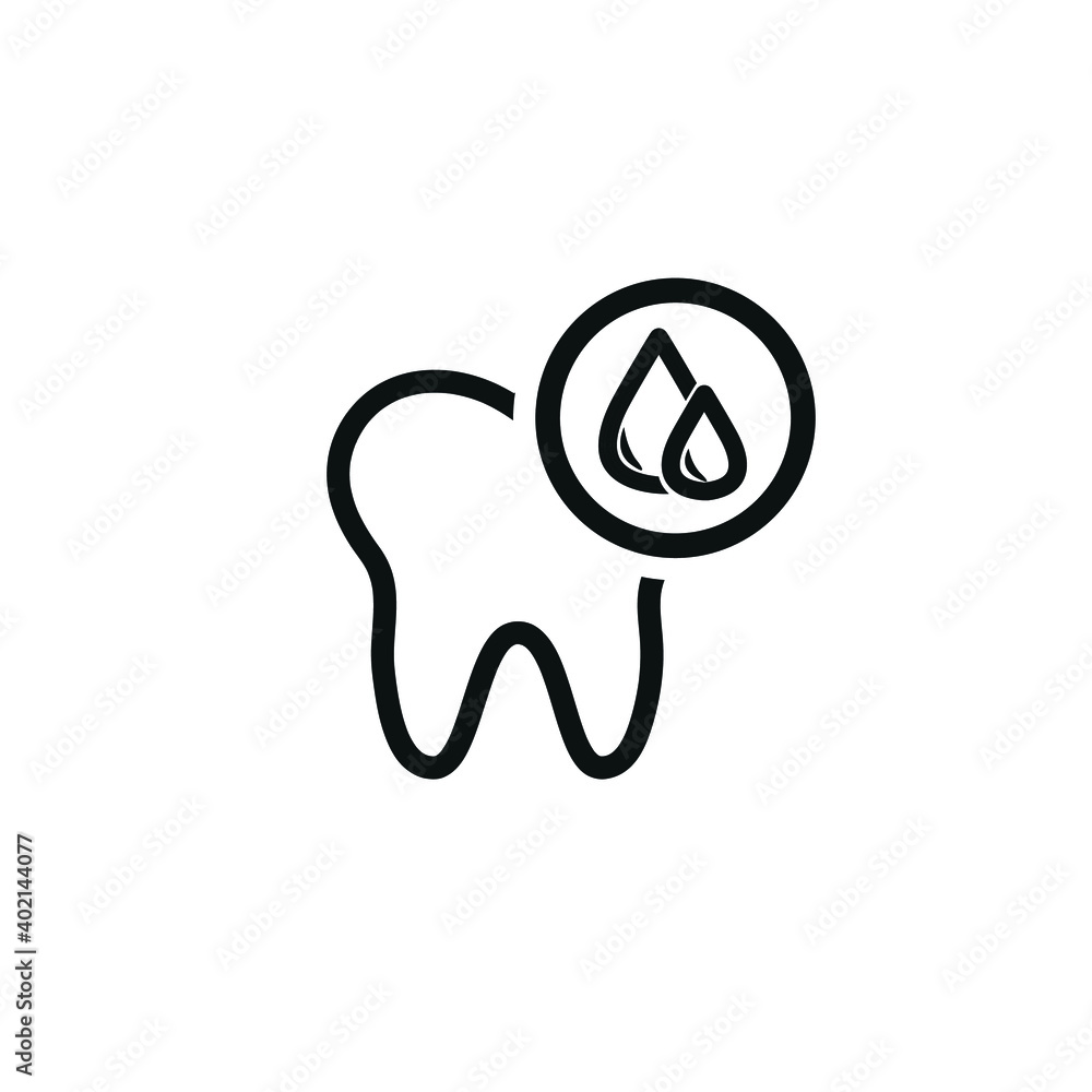Vector image. Icon of a dirty grinding wheel. Oral hygiene image. Vector image. Icon of a dirty grinding wheel. Oral hygiene image.