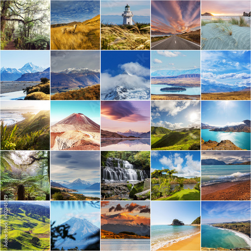 New Zealand collage