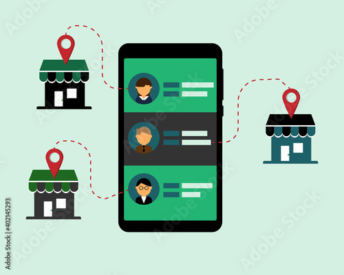 Omnichannel Inventory Management tracking stock and delivery real time vector