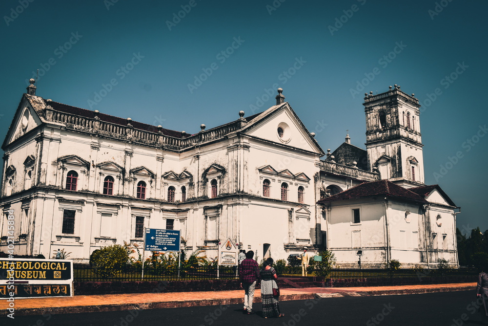 Basilica of bom jesus church museum in old goa architectural views