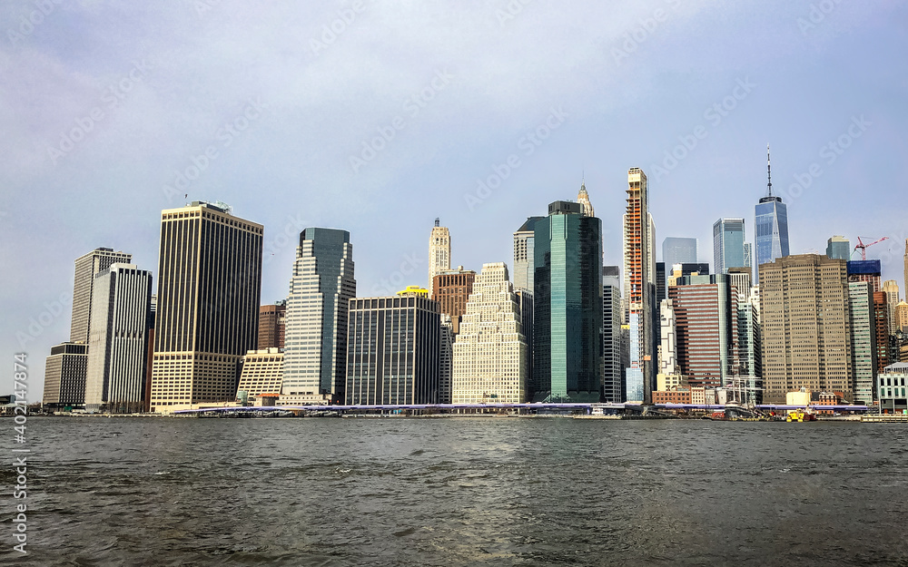 Obraz premium O famoso Skyline de Manhattan em Nova York