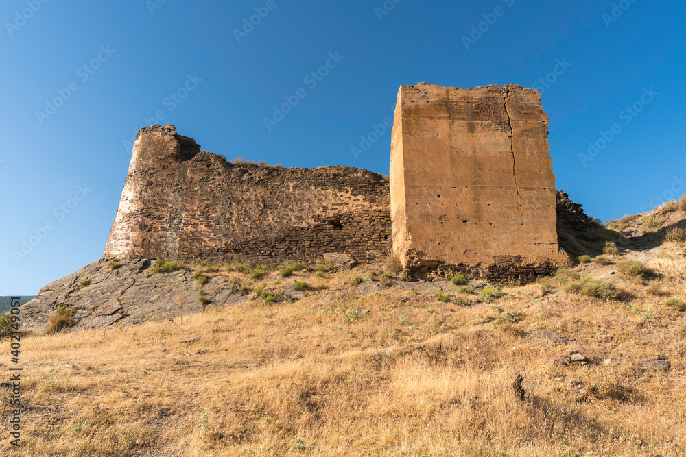 old wall of an ancient castle in southern Spain