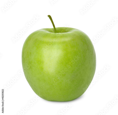 Fresh ripe green apple isolated on white