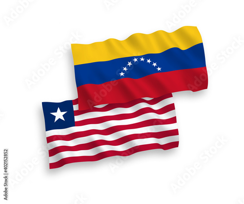 National vector fabric wave flags of Venezuela and Liberia isolated on white background. 1 to 2 proportion. Free Download National vector fabric wave flags of Venezuela and Liberia isolated on white background. 1 to 2 proportion. - GFXLoad