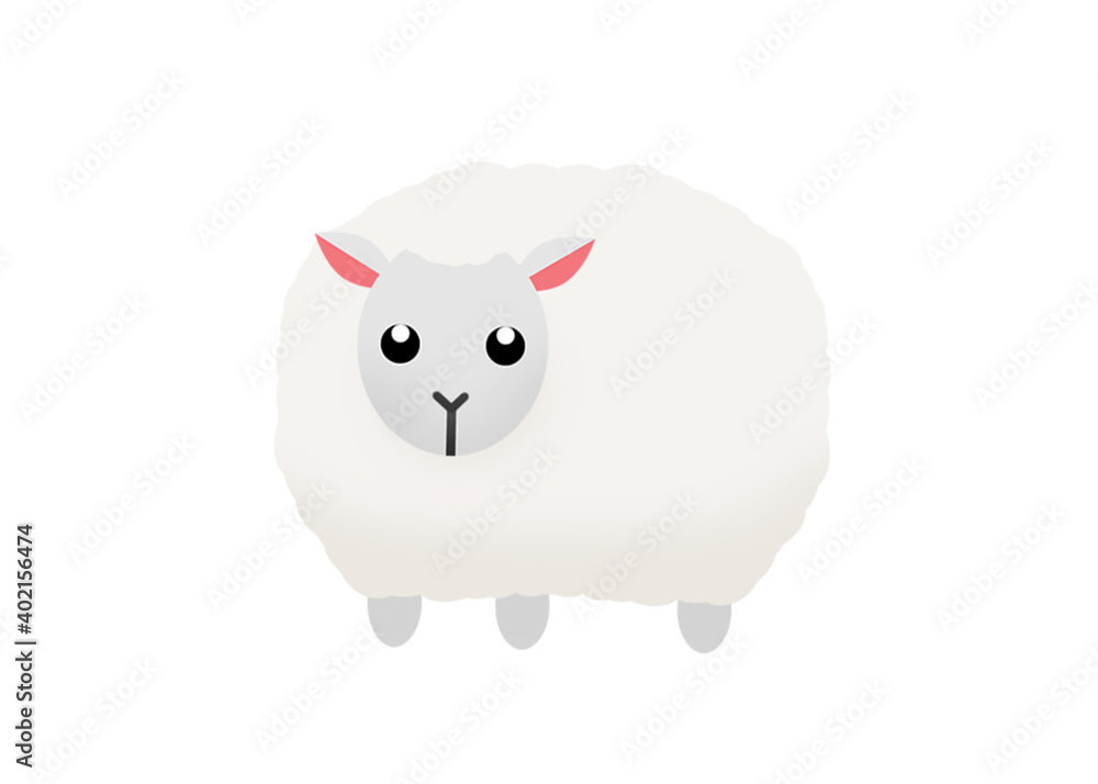 A white innocent sheep A white innocent sheep