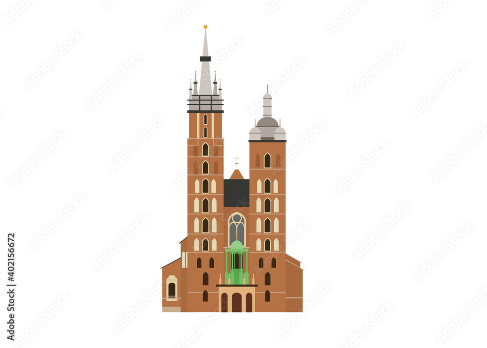 St Mary Church from Krakow Poland