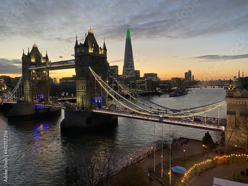 Tower Bridge at Dusk in London