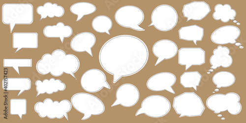 Communication concept. Set of speech bubble icons. simple speech bubble illustration. Vector illustration.
コミュニケーション、会話、吹き出しイラスト、吹き出しアイコンデザイン photo