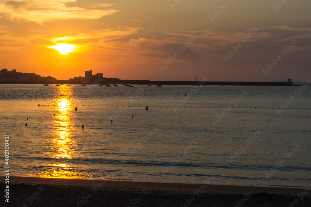 sunset at the beach