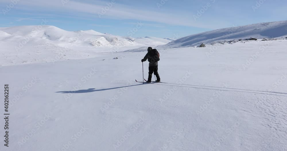 Ski expedition in Dovrefjell National Park, Norway Ski expedition in Dovrefjell National Park, Norway