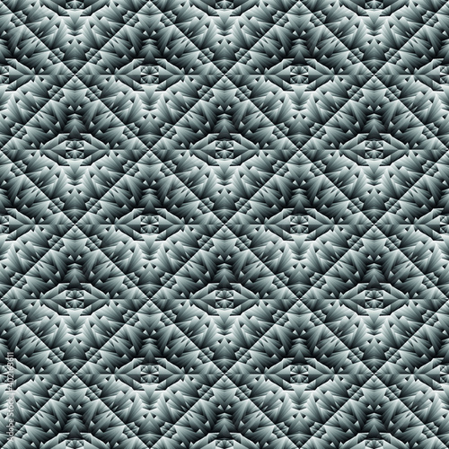 Geometric seamless pattern, abstract black andwhite background, vector texture.