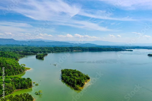 Beautiful lake in the Appalachian Mountains.  © NEFLO PHOTO