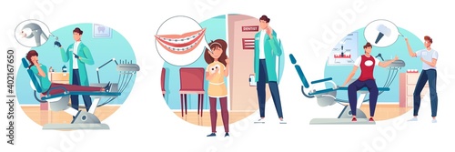 Flat Dentistry Compositions Set