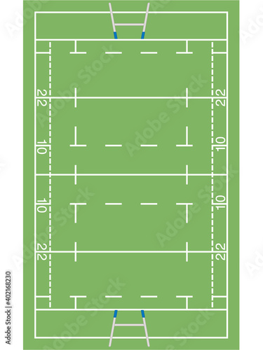 rugby sport league and union playing field