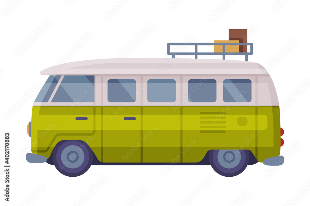 Van as Travel and Tourism Symbol Vector Illustration