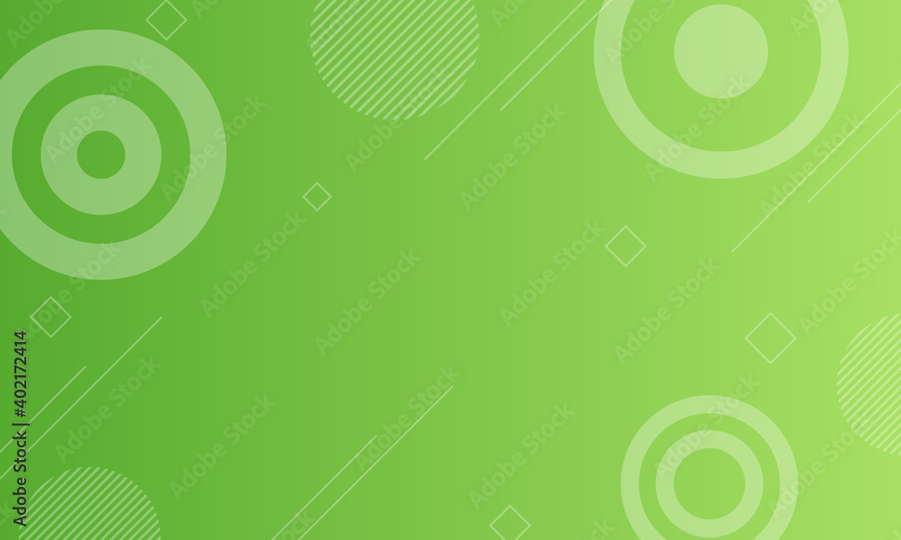 Fototapeta premium Modern green gradient geometric background. Design for posters, banners.