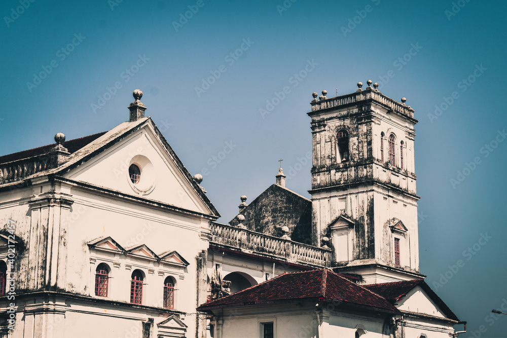Fototapeta premium Basilica of bom jesus church museum in old goa architectural views