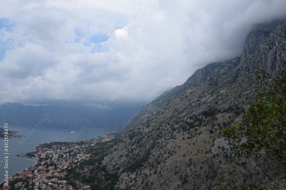 The bay of Kotor in Montenegro The bay of Kotor in Montenegro
