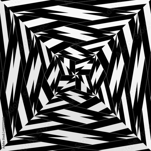 Fototapeta Naklejka Na Ścianę i Meble -  black and white symmetrical patterns.
