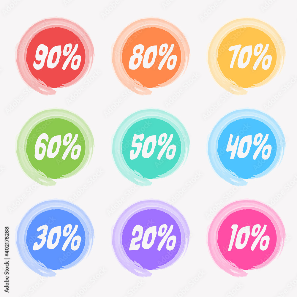 set of full color sale discount badge, best for boost your product promotion sales set of full color sale discount badge, best for boost your product promotion sales