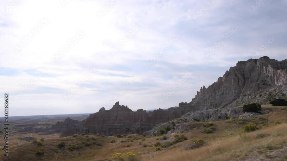 View Driving Through Badlands National Park View Driving Through Badlands National Park