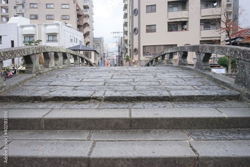Historic Megane Bridge, Meganebashi, in Nagasaki, Kyushu, Japan - 九州 長崎 眼鏡橋 photo