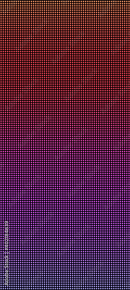 Led texture. Pixel screen. Digital display. Electronic diode effect. Lcd monitor with dots. Vector illustration. Orange purple blue videowall. Projector grid template with bulbs. Television background Led texture. Pixel screen. Digital display. Electronic diode effect. Lcd monitor with dots. Vector illustration. Orange purple blue videowall. Projector grid template with bulbs. Television background