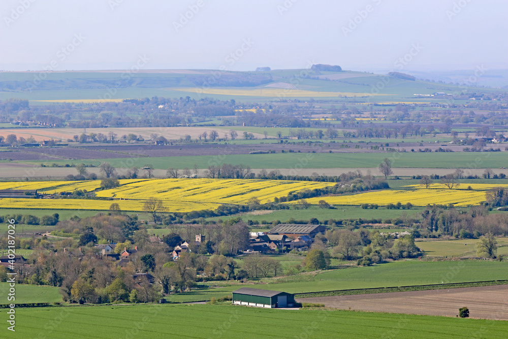 Pewsey Vale, Wiltshire from Milk Hill	