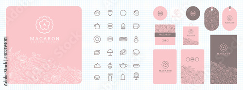 Charte graphique, identité visuelle, logo, publicité, carte de visite, pâtissier, salon de thé, desserts