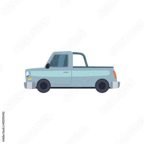 gray and pickup car icon vector design