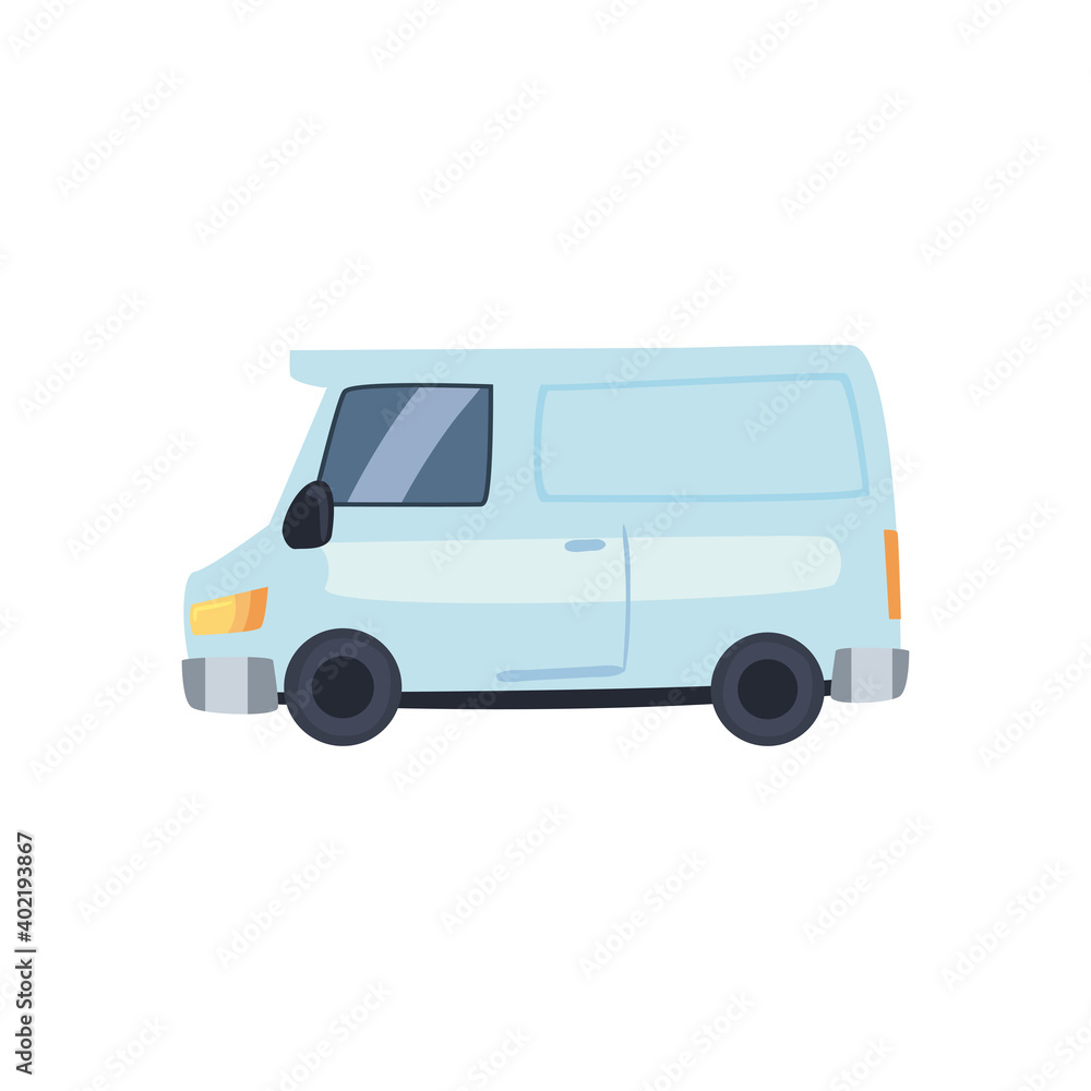 white and van car icon vector design