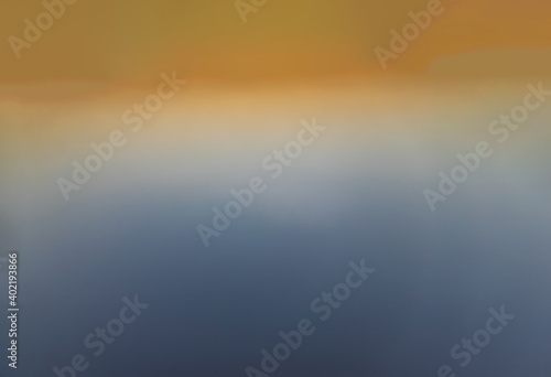 Background of blue and orange sky and empty space for your design. No cloud, No focus, specifically.